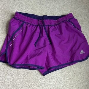 Adidas Women's Vibrant Purple Athletic Shorts
